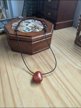 Twenty Compass Red Jasper Pendant Necklace